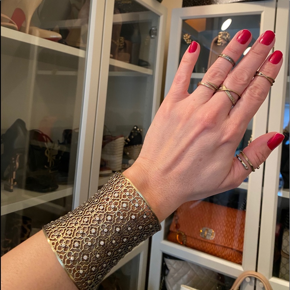 Kendra Scott bracelet and 5 rings set